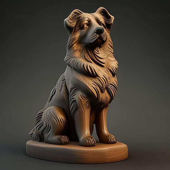 3D model South Russian Shepherd dog (STL)